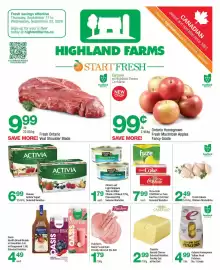 Highland Farms flyer week 38 Page 1