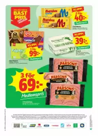 Stora Coop reklamblad vecka 39 Sida 14: Chokladkakor, Medlemspris, Bregott, Medlemspris