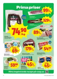 Stora Coop reklamblad vecka 39 Sida 4: Färsk fläskfilé €99,00, Färsk oxfilé €329,00