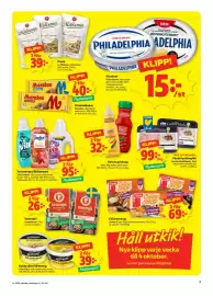 Stora Coop reklamblad vecka 39 Sida 7: Pasta €39,00, Färskost €15,00