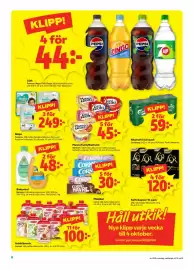 Stora Coop reklamblad vecka 39 Sida 8: Blöjor €249,00, Läsk €44,00