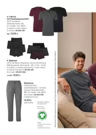 Tchibo Eduscho Flugblatt Seite 5: 3 T-Shirts mit Rundhalsausschnitt GOTS¹ zertifiziert. 100% Baumwolle. 40 Gr. S 44/46 - 4XL
