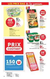 Catalogue U Express page 10: Entremont La Raclette €3,99, ACTIVIA Yaourts aux fruits au bifidus €2,26