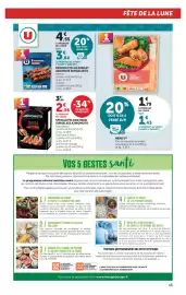 Catalogue U Express page 13: AJINOMOTO GYOZA BŒUF €2,56, Tsukune Yakitori €3,64