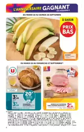 Catalogue U Express page 6: Madrange Jambon cuit supérieur €2,99, CHAUSSONS AUX POMMES U €3,04