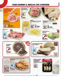 Volantino Coop Pagina 5: Provolone Valpadana D.O.P. Cheestà €1,43, Cotoletta di pollo con patate GustoQui €1,59