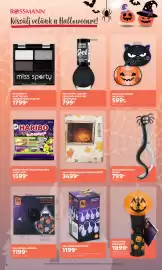 Rossmann akciós újság Oldal 6: Halloween viaszos vászon terítő €3.499,00, Arti Casa halloween fényfűzér €1.199,00