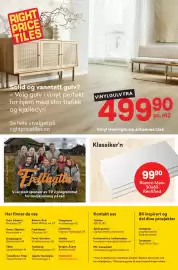 Right Price Tiles kundeavis Side 16: Klassiker'n Blanco Mate €99,90, Right Price Tiles Vinyl Herringbone Johannes Oak €499,90