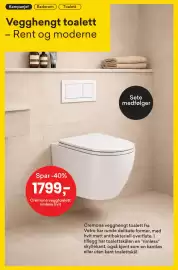 Right Price Tiles kundeavis Side 7: Vetro Cremona vegghengt toalett rimless hvit €1.799,00