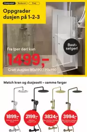 Right Price Tiles kundeavis Side 9: Crati dusjdør €1.499,00, Slimmer dusjsett krom €1.899,00