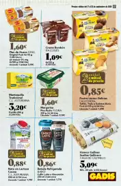 Folleto Gadis semana 38 Página 17: Flora Pro-Activ €1,60, Kaiku Caffé Latte o Chocolatte €0,86