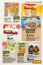 Folleto Gadis semana 38 Página 23: Marcilla café soluble creme express €8,49, Nesquik cacao soluble €2,03