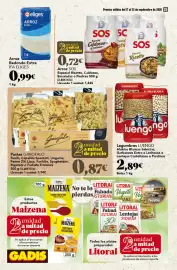 Folleto Gadis semana 38 Página 28: Pastas GAROFALO €0,87, Ifa eliges arroz extra €0,99