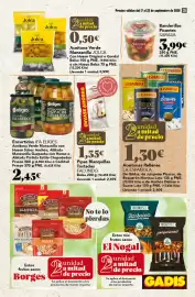 Folleto Gadis semana 38 Página 31: Jolca aceituna verde manzanilla €0,50, Facundo pipas blanquillas tostadas €1,35