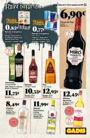 Folleto Gadis semana 38 Página 37: Ginebra Larios €8,49, Dyc whisky nacional 5 años €12,45
