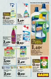 Folleto Gadis semana 38 Página 43: Ifa Sabe limpiador gel wc €0,92, Tenn limpiador €1,40