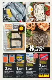 Folleto Gadis semana 38 Página 5: Pescanova angurinas €1,08, Lubina Acuicultura €3,75