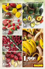 Folleto Gadis semana 38 Página 9: Aguacate Hass €4,90, Fresas Categoría Primera €2,99