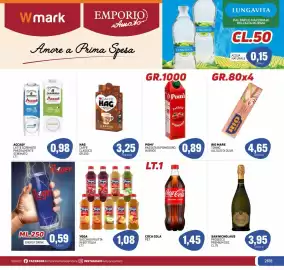 Volantino Emporio Amato Pagina 1: Pomi' passata di pomodoro in brick €0,89, Coca Cola PET €1,45