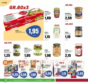 Volantino Emporio Amato Pagina 10: Sacla' acetelli cipolline €1,15, Amato spicchi di carciofi €1,95