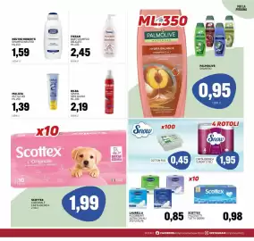 Volantino Emporio Amato Pagina 13: Bilba spuma semi di lino €2,19, Malizia Xstyle gel €1,39