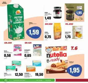 Volantino Emporio Amato Pagina 4: Geber zucchero di canna €0,75, Paneangeli zucchero al velo vanigliato €0,65