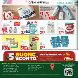 Volantino Carni e Affini Supermercati Pagina 12: Omino bianco liquido lavatrice €3,99, Neutromed Bagno €2,29