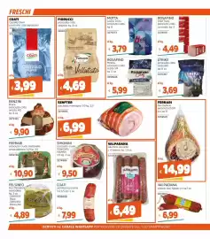 Volantino Stop&Shop Pagina 2: Fiorucci prosciutto cotto vellutato €4,69, Ferrari San Daniele prosciutto D.O.P. €14,99