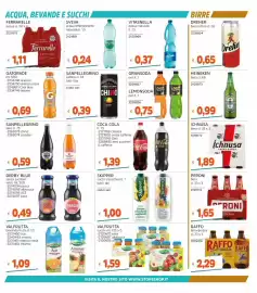 Volantino Stop&Shop Pagina 21: Raffo birra grezza €2,29, Sveva acqua effervescente naturale €0,24