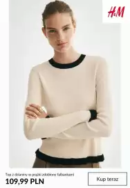 H&M gazetka tydzień 38 Strona 4: Top z dzianiny w prążki zdobiony falbankami H & M €109,99