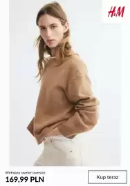 H&M gazetka tydzień 38 Strona 5: Wełniany sweter oversize H & M €169,99