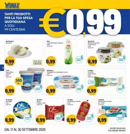 Volantino Hurrà Pagina 2: OK Toast Fettine €0,99, Dama Bianca Mozzarella €0,99
