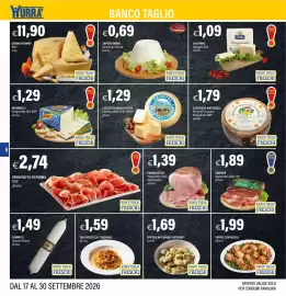 Volantino Hurrà Pagina 8: Parmacotto Prosciutto Cotto €1,39, Sapori Umbri Ricotta di Pecora €0,69
