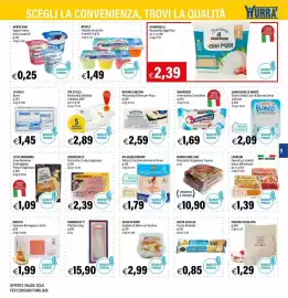 Volantino Hurrà Pagina 9: Invernizzina Stracchino €1,69, Mozzarella Filone per Pizza Natura Sincera €2,59