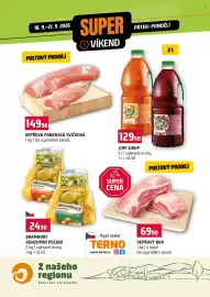 Terno leták Strana 1: Vepřový bok €69,90, Jupí sirup €129,90