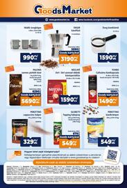 Goods Market akciós újság Oldal 8: Hóálló üvegbögre €990,00, Üveg kávékiöntő €1.590,00