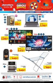 Folheto Carrefour Página 4: Carrefour home - varal de chão dobrável €169,90, Lenovo - notebook ideapad slim core i3 €3.799,00
