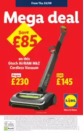 Lidl leaflet week 39 Page 27: Gtech AirRAM Mk2 Cordless Vacuum €145,00