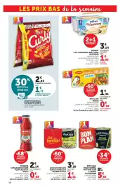 Catalogue Super U page 16: Maggi Bouillon Kub Volaille €1,45, Vico Curly Original Cacahuète €1,71