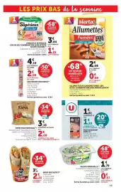Catalogue Super U page 19: Fleury Michon Jambon Le Superieur €3,84, Herta Allumettes €2,08