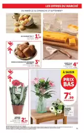 Catalogue Super U page 31: PAINS AU CHOCOLAT OU CROISSANTS €3,00, BANDE FLAN €4,00