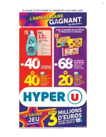 Catalogue Hyper U page 1: SKIP Lessive liquide €13,19