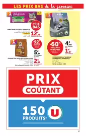 Catalogue Hyper U page 27: Whiskas Repas pour chat adulte €12,58, Ultima Croquettes pour petit chien €7,47