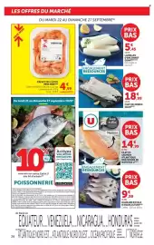 Catalogue Hyper U page 28: CREVETTES €4,99, U Filet de saumon atlantique €14,99
