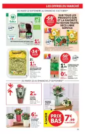 Catalogue Hyper U page 35: Fraîchement Cuit Edamame €1,44, GERBERA €2,99