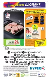 Catalogue Hyper U page 40: Sitram SET 10 PIECES AMOVIBLE €34,99, Le Porc Français Porc cote avec os a griller €2,99