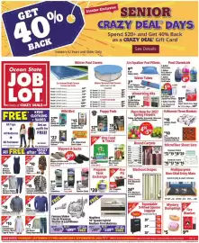 Ocean State Job Lot flyer week 38 Page 1: Men's Specialty Store Tops €10,00, Men's Waffle Tops €8,00
