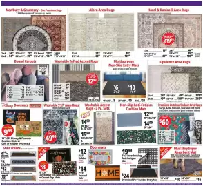 Ocean State Job Lot flyer week 38 Page 3: Your Choice Coir, Rubber or Carpet Top Mats €8,00, Alara Area Rugs €21,99