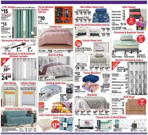 Ocean State Job Lot flyer week 38 Page 4: Microfiber Comforters €19,99, Bed-In-A-Bag €24,99