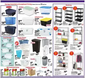 Ocean State Job Lot flyer week 38 Page 9: Command Outdoor Light Clips €9,99, 120 Quart Wheeled Gasket Tote €29,99